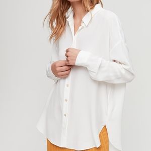 Aritzia Wilfred Alma Silk shirt